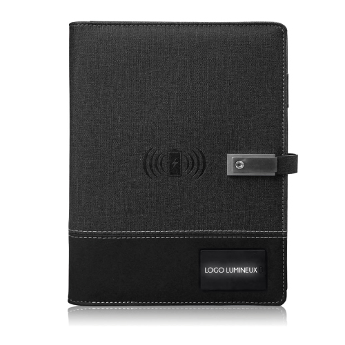 Coffret Notebook et power bank charge sans fil